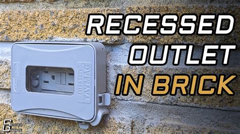 cutting electrical box in brick|recessed brick boxes.